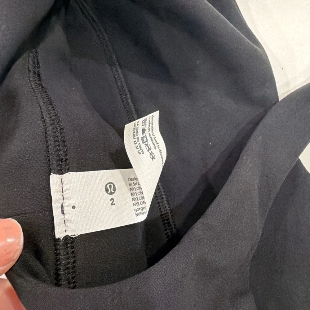 NWT‎ Lululemon X Peloton Bra Women 2 Black Align Light Reversible lw2da8s